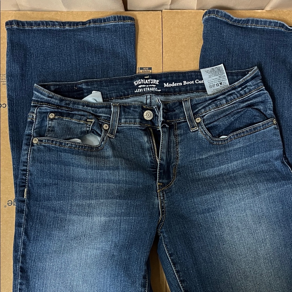 KanCan Women's Deep Blue Boot Cut Jeans